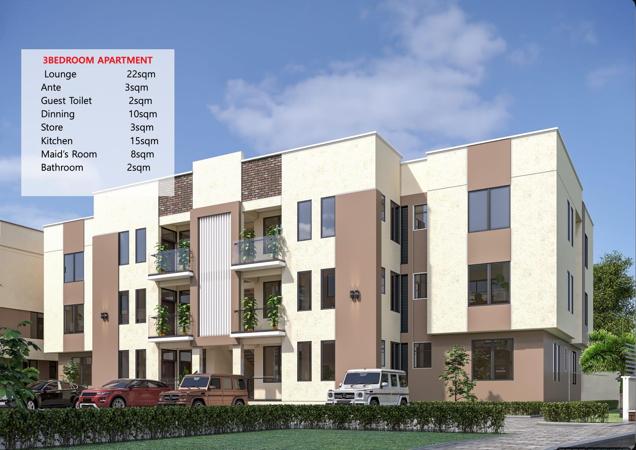 3 Bedroom Apartment with Maid Room image 2
