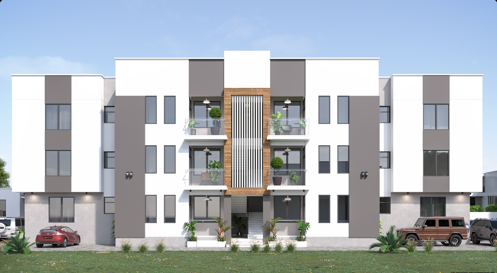 3 Bedroom Apartment with Maid Room exterior view