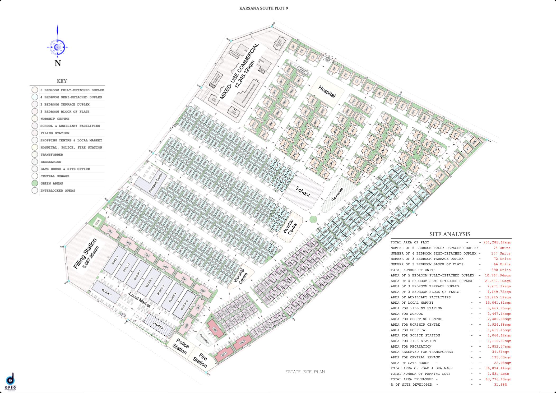 Tayyib Homes Karsana site layout