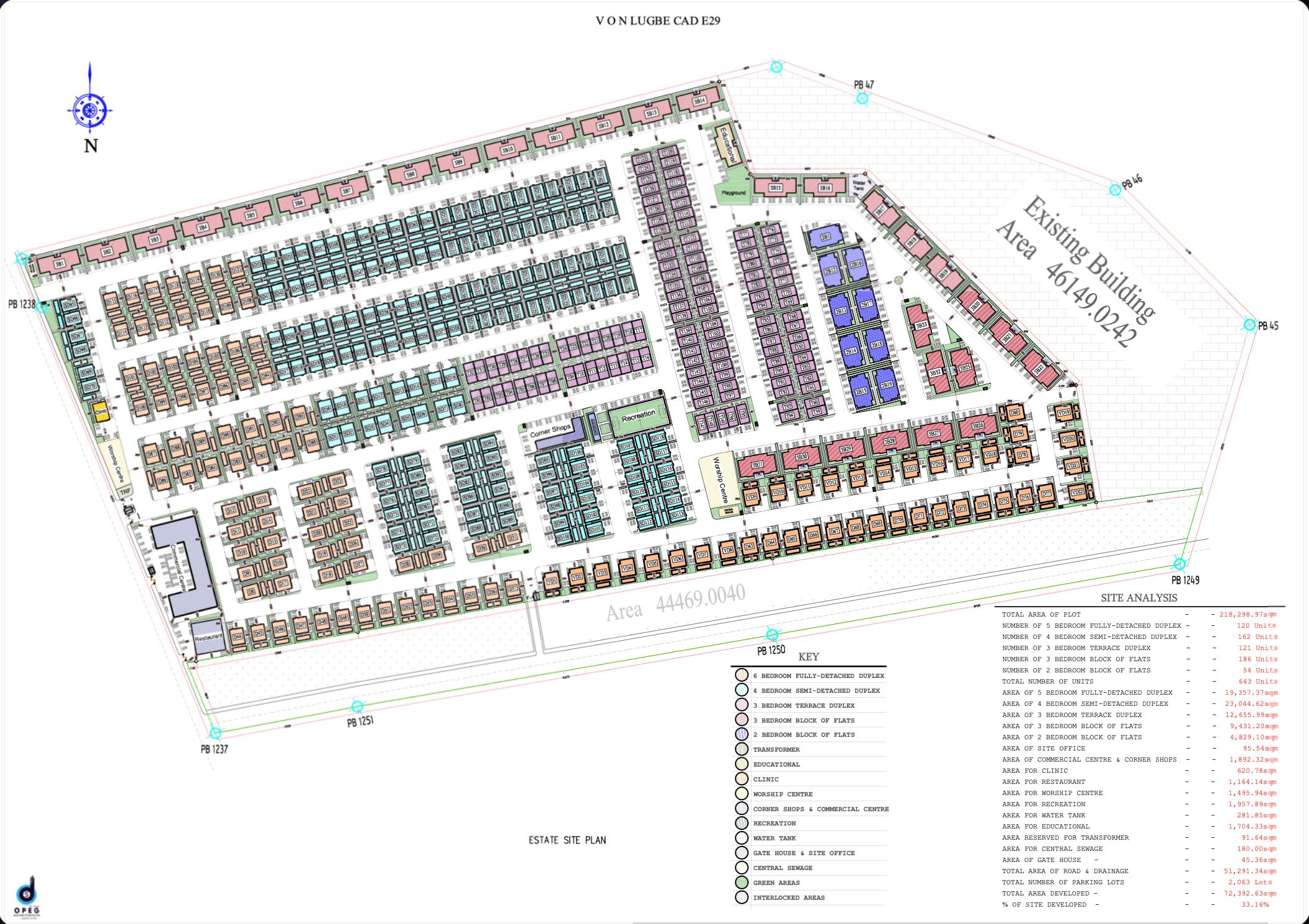 VON Garden City Estate site layout